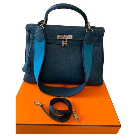 ist eine hermes tasche kelly blau echt